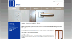 Desktop Screenshot of evers-tueren.de